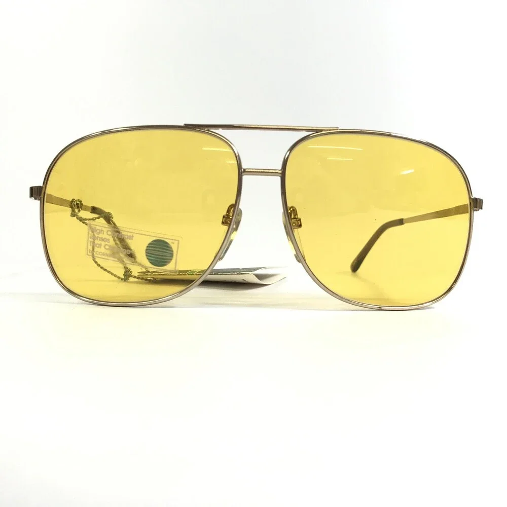 Vintage Serengeti Sunglasses Mens 5108M Kilimanjaro Gold Aviators Photochromic